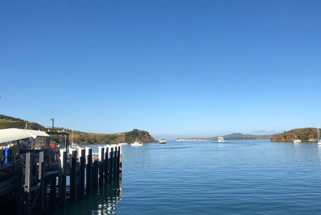 Arriving at Matiatia Wharf - Waiheke Island